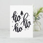 ho ho ho Karte Feestdagenkaart (Staand voorkant)