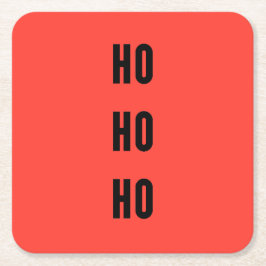 Ho Ho Ho Kartonnen Onderzetters