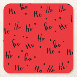 Ho ho ho kartonnen onderzetters