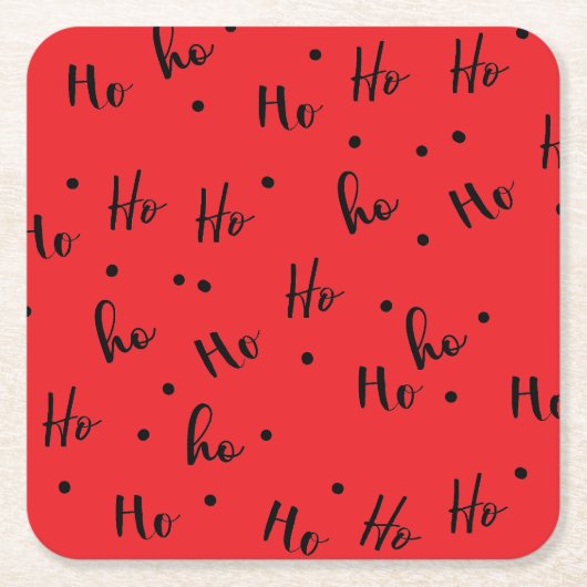 Ho ho ho kartonnen onderzetters (Voorkant)
