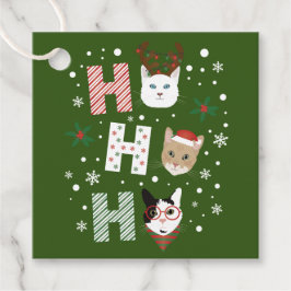 Ho Ho Ho Katten Vrolijk Kerstfeest Bedankjes Labels