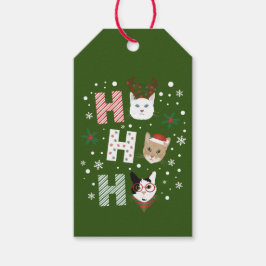 Ho Ho Ho Katten Vrolijk Kerstfeest Cadeaulabel