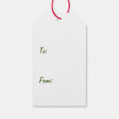 Ho Ho Ho Katten Vrolijk Kerstfeest Cadeaulabel (Achterkant)