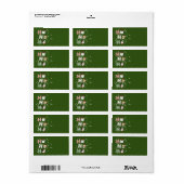 Ho Ho Ho Katten Vrolijk Kerstfeest Etiket (Full Sheet)