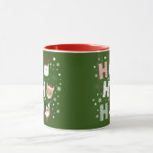 Ho Ho Ho Katten Vrolijk Kerstfeest Mok (Midden)