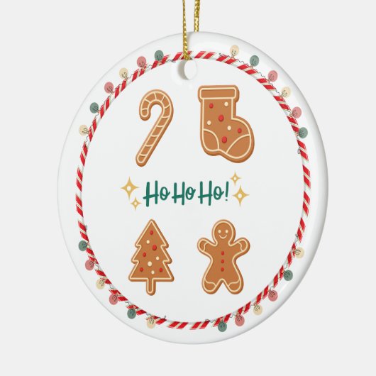 Ho Ho ho Keramisch Ornament (Links)