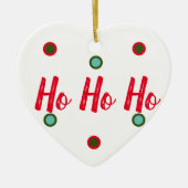 Ho Ho Ho Keramisch Ornament (Voorkant)