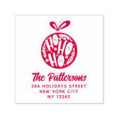 Ho Ho Ho Kerst Bauble Zelfinktende Stempel (Design)