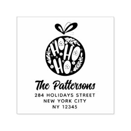 Ho Ho Ho Kerst Bauble Zelfinktende Stempel