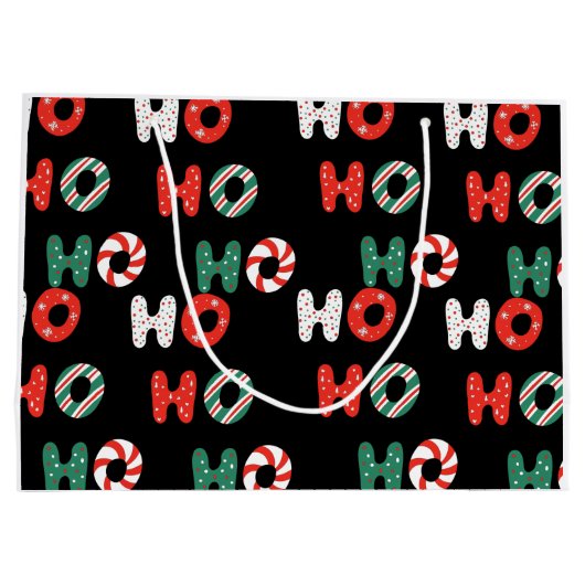 Ho Ho Ho Kerst Groot Cadeautas (Achterkant)