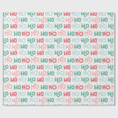 Ho Ho Ho Kerst Inpakpapier - Mint Holiday (Vlak)