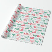 Ho Ho Ho Kerst Inpakpapier - Mint Holiday (Uitgerold)