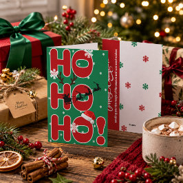 Ho Ho Ho Kerst Kaart 