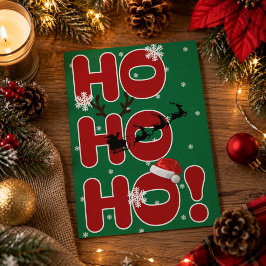 Ho Ho Ho Kerst Kaart