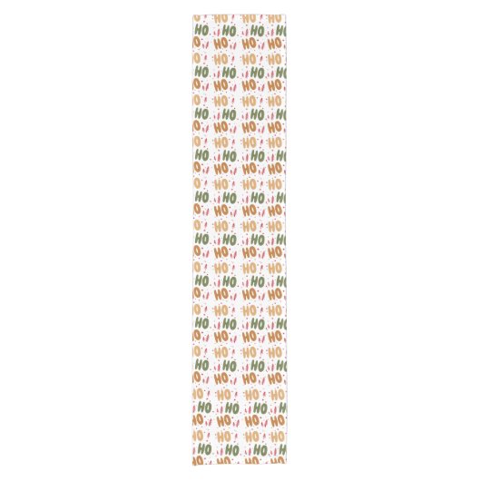 Ho Ho Ho Kerst Korte Tafelloper (Voorkant)