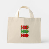 HO HO HO Kerst Mini Tote Tas (Achterkant)