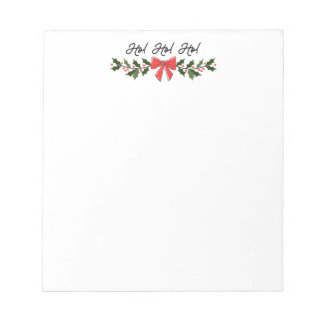 Ho! Ho! Ho! kerst-Notitieblok Notitieblok