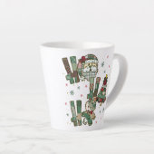 Ho Ho Ho Kerst Patchwork Latte Mok (Rechterhoek)