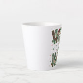 Ho Ho Ho Kerst Patchwork Latte Mok (Voorkant)