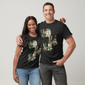 Ho Ho Ho Kerst Patchwork T-shirt (Unisex)