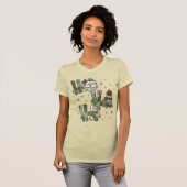 Ho Ho Ho Kerst Patchwork T-shirt (Voorkant volledig)