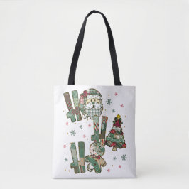 Ho Ho Ho Kerst Patchwork Tote Bag