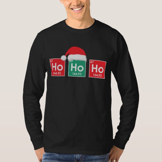 Ho Ho Ho | Kerst Periodiek Tafel Nerd Humor T-shirt (Voorkant)