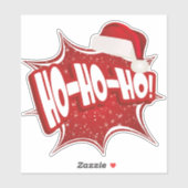 Ho Ho Ho | Kerst Pet Modern Sticker (Vel)