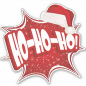 Ho Ho Ho | Kerst Pet Modern Sticker (Voorkant)