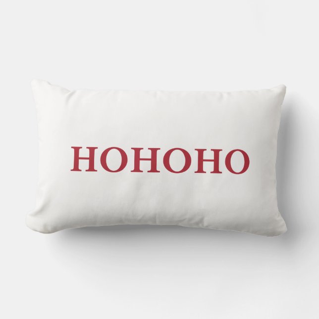 HO-HO-HO, Kerst, Santa's lach Sierkussen Kussen (Voorkant)