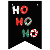 Ho Ho Ho Kerst Slagbanner Vlaggetjes (Tweede vlag)