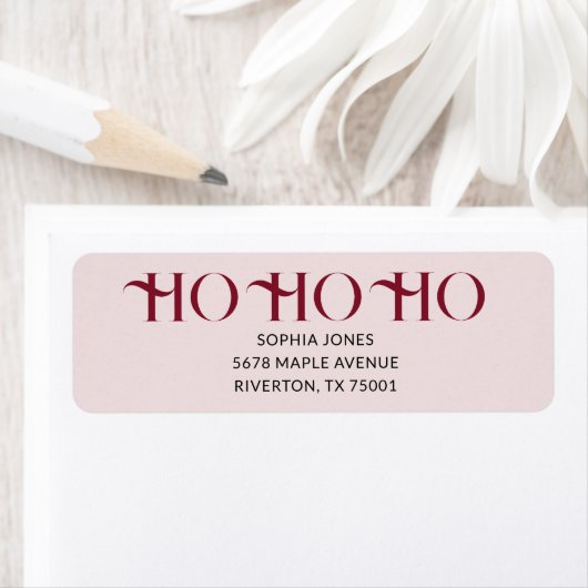 Ho Ho Ho Kerst Vintage Etiket (Insitu)