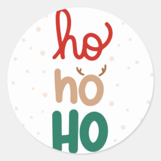 Ho Ho Ho Kerst vinyl sticker