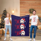 Ho Ho Ho Kerst Voetbal Fleece Deken