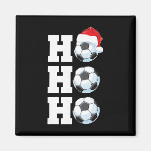 Ho Ho Ho Kerst Voetbal Trui Kerstman Hoed Grappig Magneet