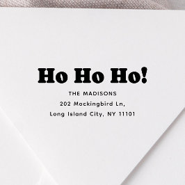 Ho Ho Ho Kerstboodschap Rubberstempel
