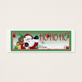 Ho Ho Ho Kerstcadeau Label Kaart
