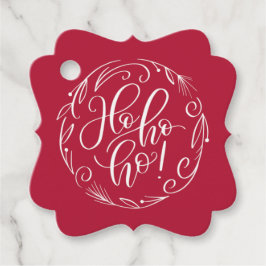 Ho Ho Ho kerstcadeaubonade met feestdag Label