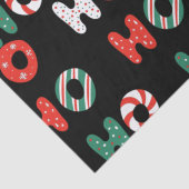 Ho Ho Ho-kerstcadeaupapier Tissuepapier (Detail)