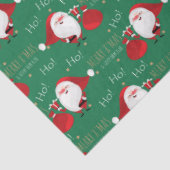 Ho Ho Ho-kerstcadeaupapier Tissuepapier (Detail)