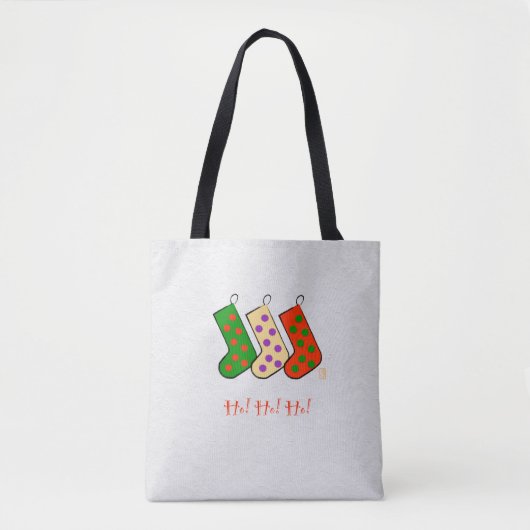Ho! Ho! Ho! kerstCanvas tas (Voorkant)