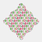 Ho Ho Ho Kerstfeest Fun Modern Red Green Pattern Bedankdoosjes (Uitgevouwen)