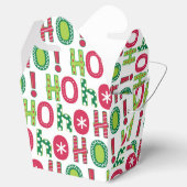 Ho Ho Ho Kerstfeest Fun Modern Red Green Pattern Bedankdoosjes (Geopend)