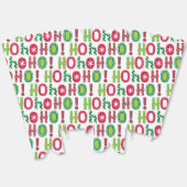 Ho Ho Ho Kerstfeest Fun Modern Red Green Pattern Bedankdoosjes (Ongevouwen)