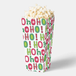 Ho Ho Ho Kerstfeest Fun Modern Red Green Pattern Bedankdoosjes