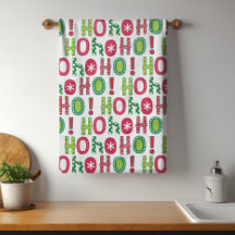 Ho Ho Ho Kerstfeest Fun Modern Red Green Pattern