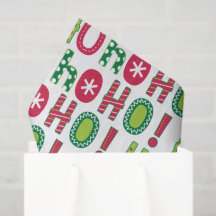 Ho Ho Ho Kerstfeest Fun Modern Red Green Pattern
