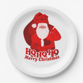 Ho ho ho kerstfeest Santa papier bord