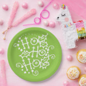 Ho Ho Ho Kerstfeestdag Borden Papieren Bordje (Feest)