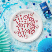 Ho Ho Ho Kerstfeestdag Borden Papieren Bordje (Feest)